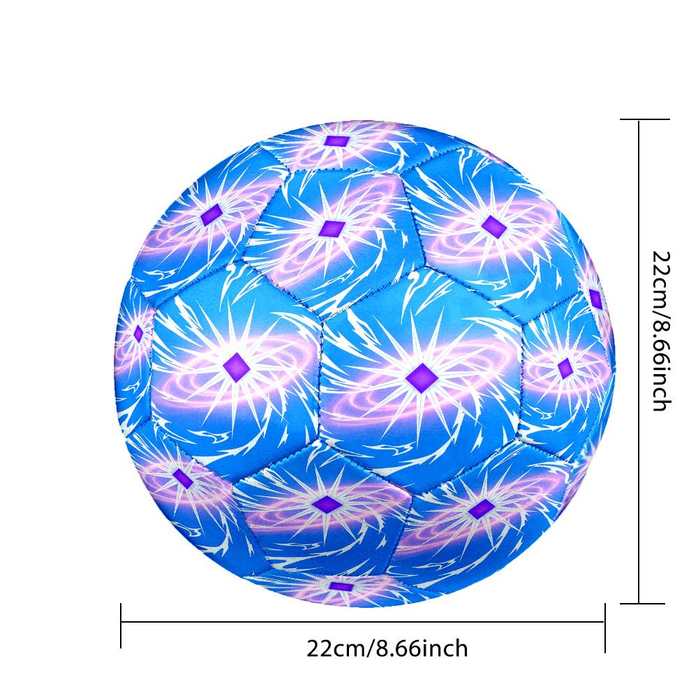 1pc Cosmic Energy Burst Size 5 Soccer Ball Professional Match Training Football Indoor &Outdoor Sports Ball Lightweight Durable C6567
