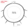 Trendy Punk Hip Hop Tassel Rivet Necklace Design Clavicle Chain Versatile Necklace
