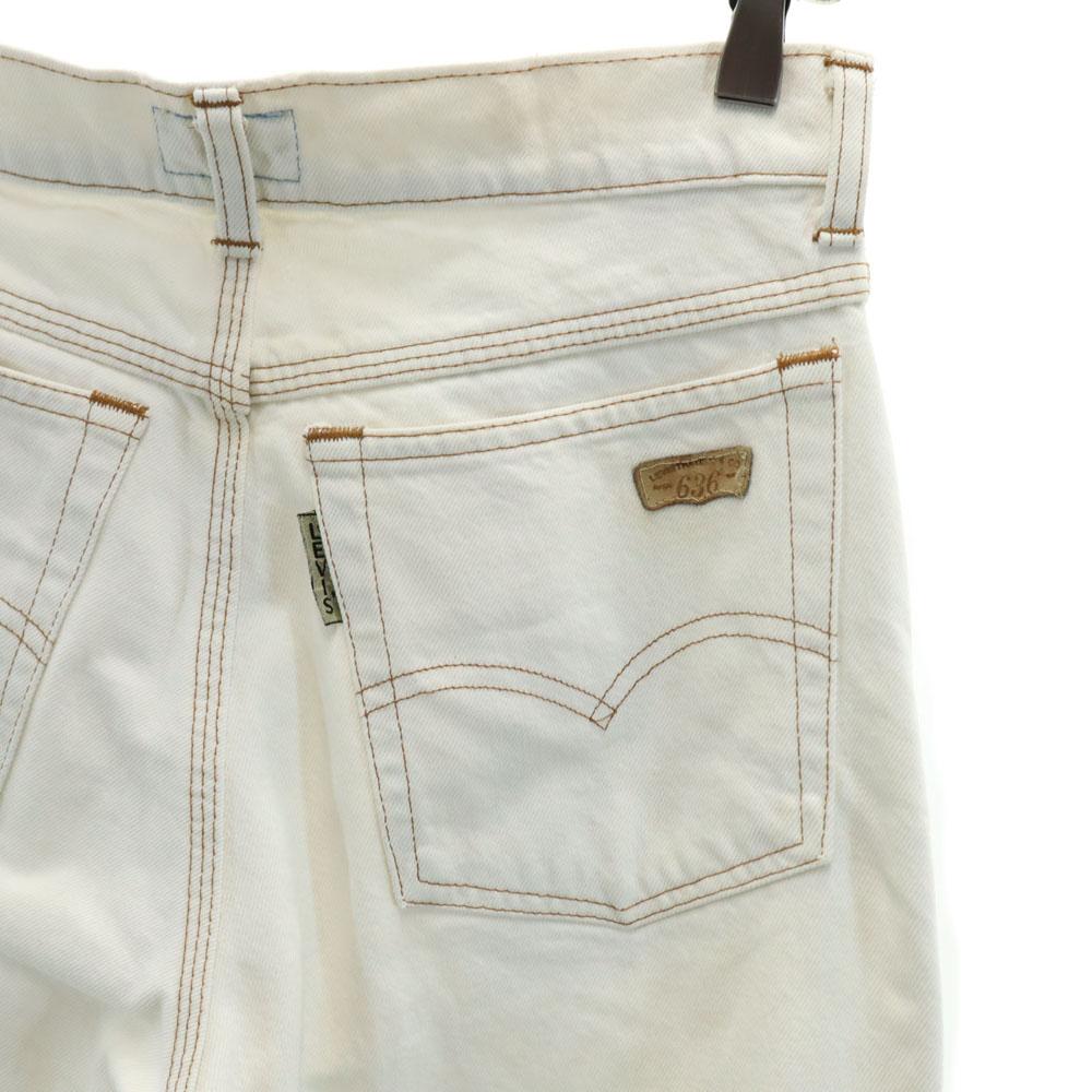 Levi's 90s 636 Silver Tab Old Tapered Denim Pants White Men's Used