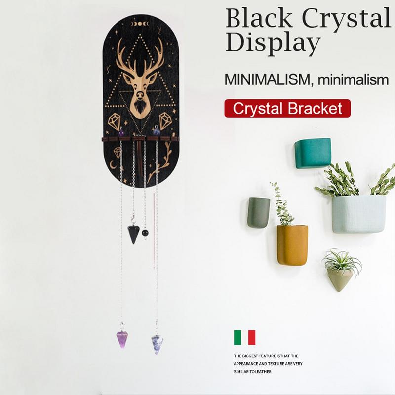 Kryształowa półka ekspozycyjna Boho Półka ręczna Kamienie Duchowy wystrój do sypialni, salonu, jadalni i ściany recepcji