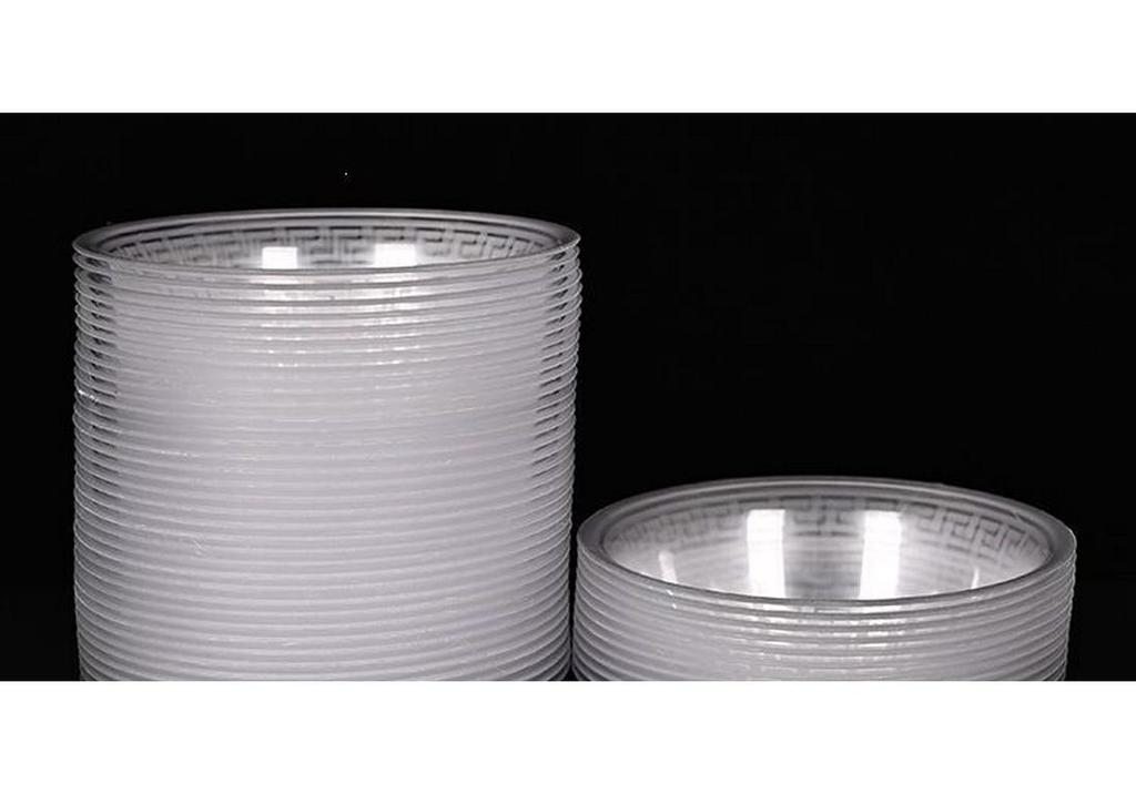 Thickened Disposable Hard Plastic Crystal Bowl - Food-Grade Hot Pot & Soup Safe