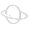 Neon Light Planet Shaped LED Lamp Ornament for Dormitory Bedroom Party Decoration(Blue and Pink