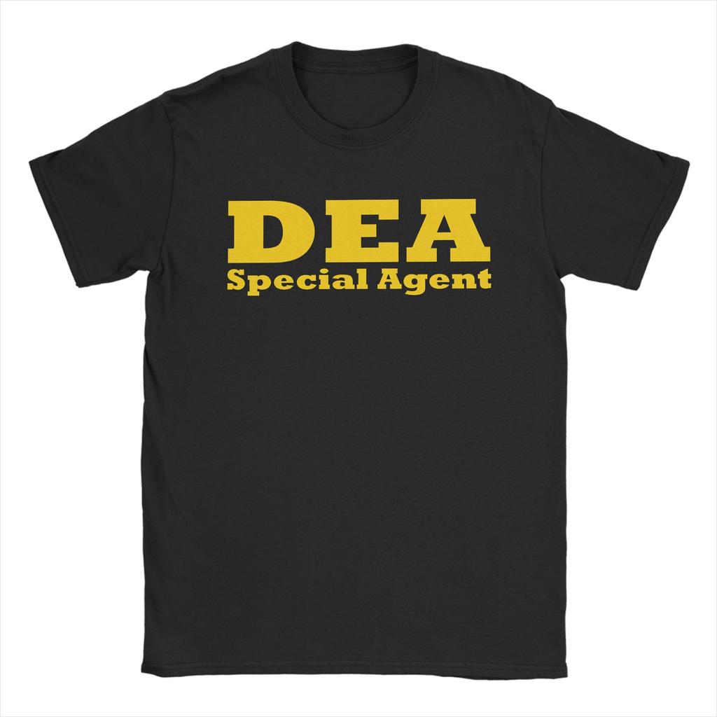 Agente Especial de la DEA Camiseta Playa Camisetas de Moda Hombre Algodón Cuello Redondo 4XL 5XL 6XL Camisetas Manga Corta Y2K Camiseta Retro