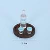 1Set 1/12 Doll House Miniature Resin Vodka Bottle Wine Glass Set Simulation Drink Model Toy Mini Decoration Dollhouse Accessorie