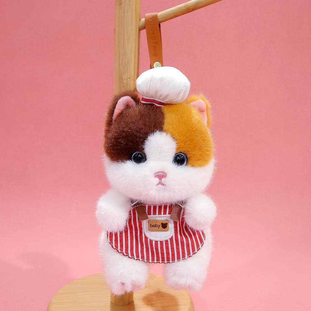Calico Cat Plush Doll Keychain - Cute & Comforting Birthday Gift