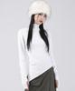 AVANDRESS Diagonal Turtleneck Knit White