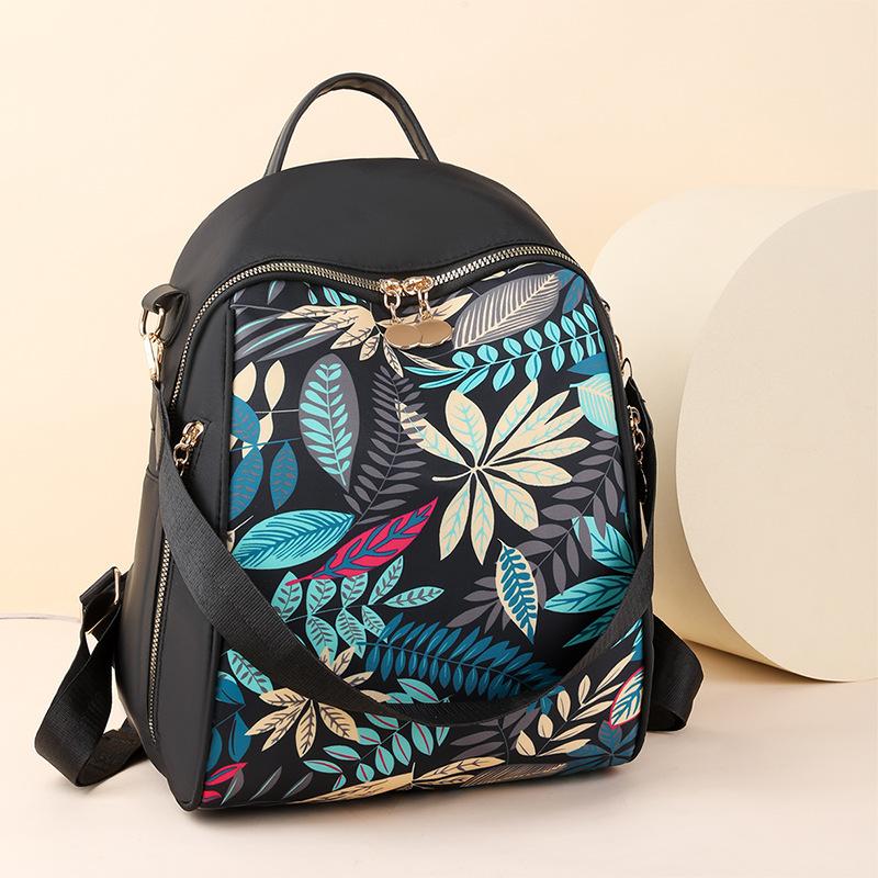 New Backpack Women's Printing Trend Oxford Cloth Bag Casual Fashion High Sense Travel Small Backpack