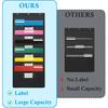 Black 6-Pocket Hanging Wall File Organizer, Pocket Chart for Classroom, Office, Home