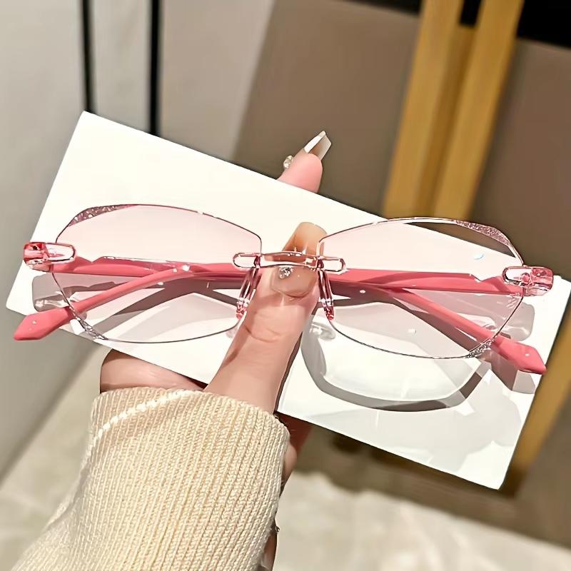 Fashion Ultra Light Women Diamond High Definition Anti Blue Light Reading Glasses Integration Design Presbyopia Eyeglasses