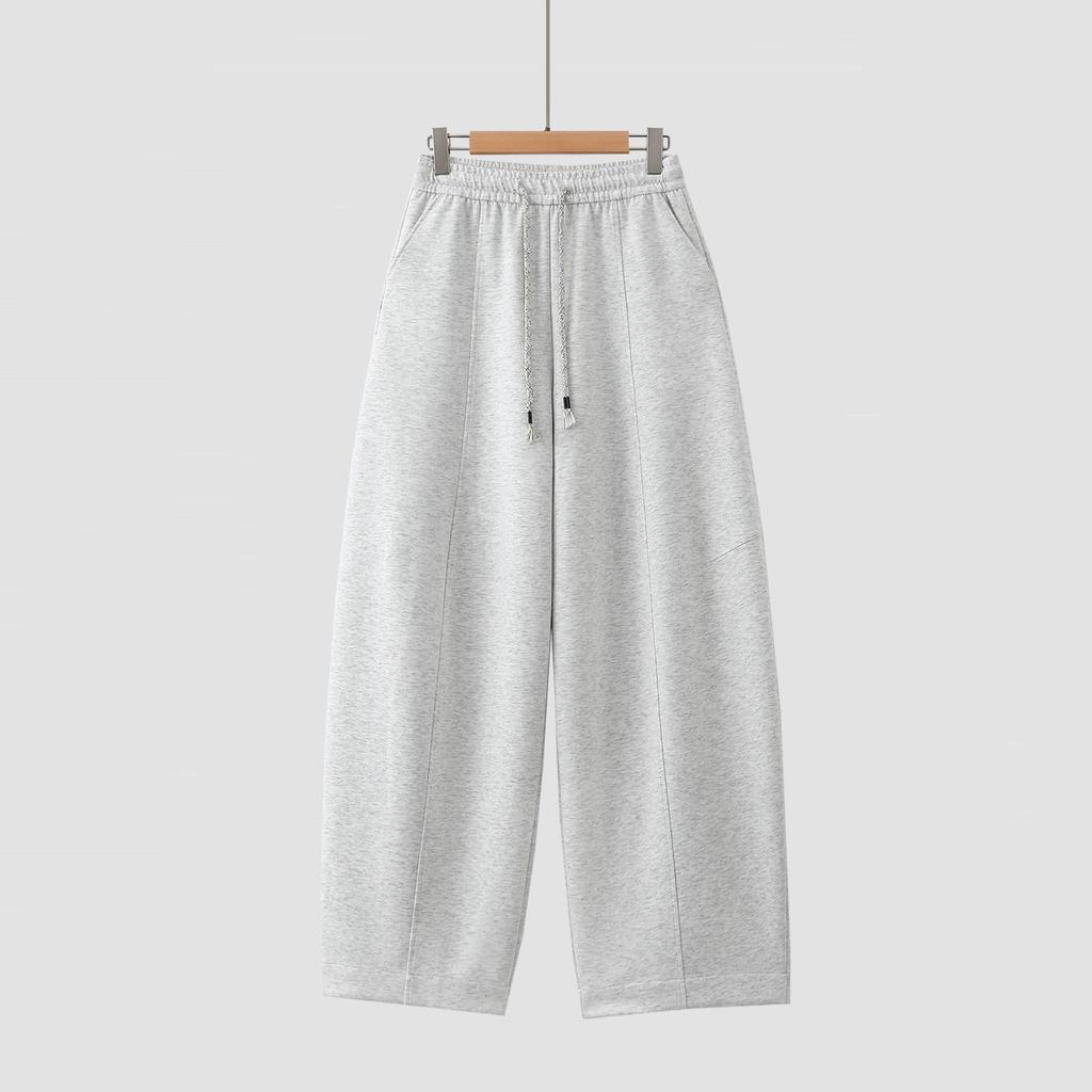 2026 Spring Women's High-Waisted Drapey Wide-Leg Cotton Blend Pants - Loose, Slimming, and Versatile.