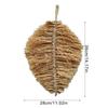 Japanese Styles Wall Art Handcrafted Dried Grass Raffia Leaf Hanging Ornament For Home Living Room Bedroom Decoration