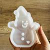 Christmas Snowman Silicone Mould for Epoxy Resin, Gypsum Ornament, Chocolate Fondant Silicone Mould Kitchen Baking Molds