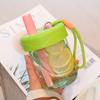 500ml Straw Cup With Leak-Proof Lid For Lady Cute Food Grade Heat Resistant Cup Tea Separation Filter Cups With Handle Water Cup