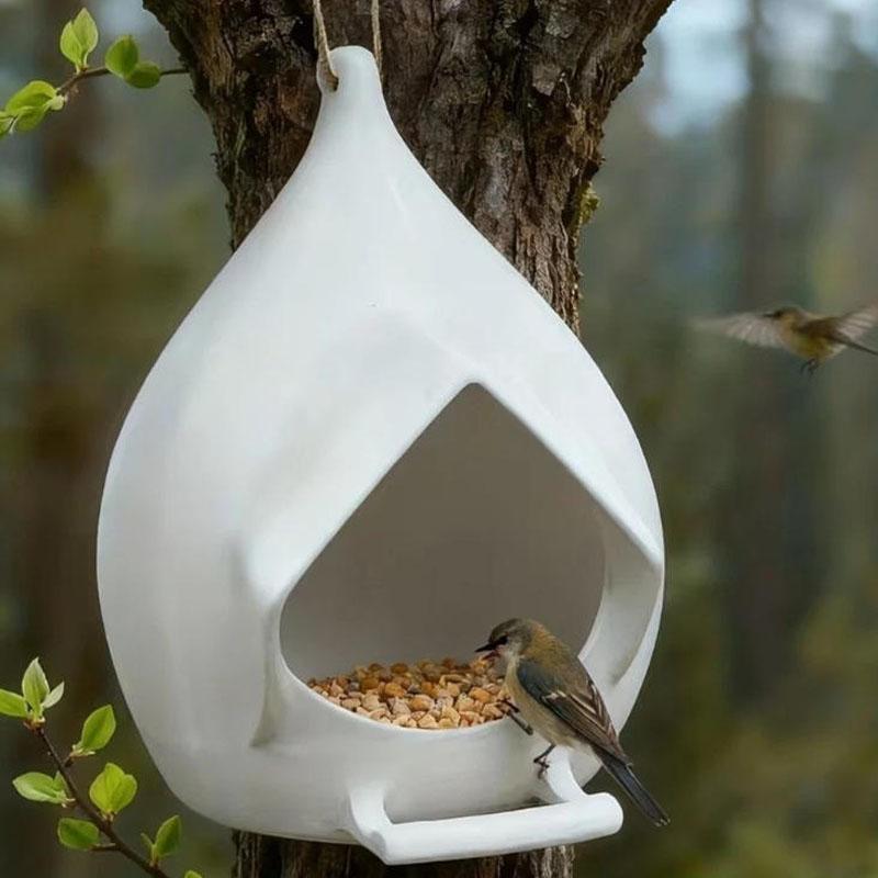 Hanging Wild Bird Feeder Waterproof Feeding Station Garden Bird Feeder Dispenser