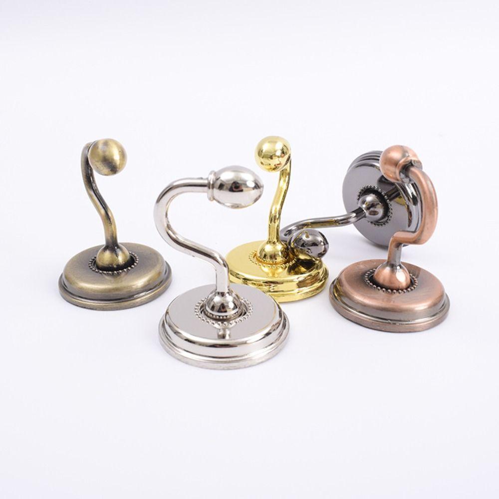 2pcs Zinc Zinc Zinc Alloy Tieback Wall Hooks Vintage Wall Hat Coat Hangers  for Bedroom Dormitory