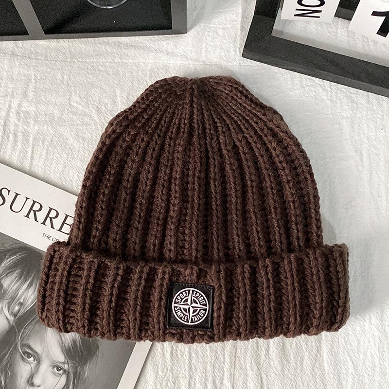 

Большой Обхват Головы Толстая Вязаная Шапка Шерстяная Шапка Корейский Стиль Уличная Утепленная Теплая Универсальная Модная Шапка Мужская Шапка от Холода 53-62cm