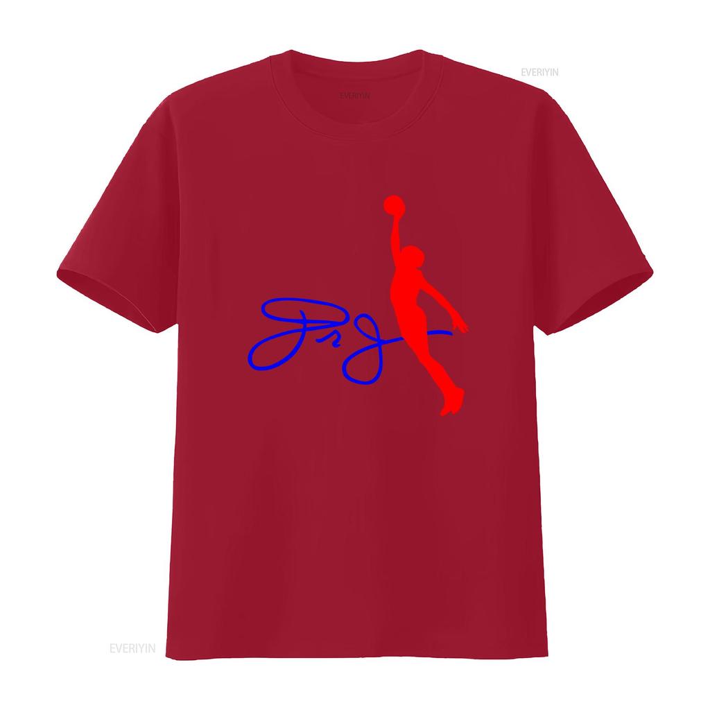 Dr J Julius Erving Signature Logo Sports Legend Mens Grey T Shirt Size S 5XL vintage Washed Unisex Stylish designer clothes