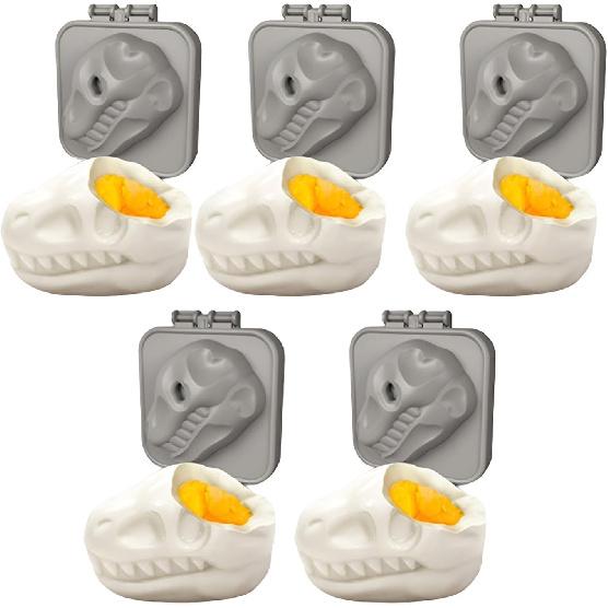Dinosaur Skull Hard-Boiled Egg Mold,Creative Funny Dinosaur Fossil Shaped Egg Press,Boiled Egg Mold Egg Former Dinosaur Cartoon Egg Press Boiled Egg