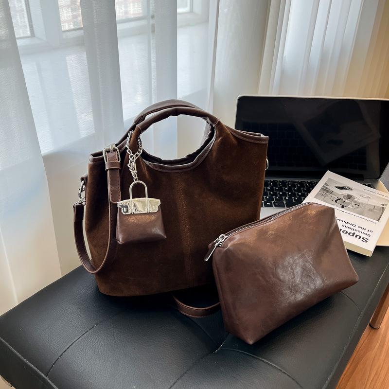 

Сумка ретро зимняя новая большая вместимость замшевая модная женская сумка дизайн сумка-мессенджер сумка-тоут