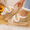 Cute Thick Bottom Fluffy Fur Casual Shoes Women 2025 Winter Chunky Platform Furry Ankle Boots Warm Plush Non Slip Snow Boots