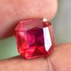 Natural Red Ruby Loose Gemstone 10 Ct Square Cut for Anniversary for Jewelry Making and Crafts