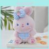 Charming Bunny Plush Backpack Accessory Soft And Fluffy Keychain Buddy