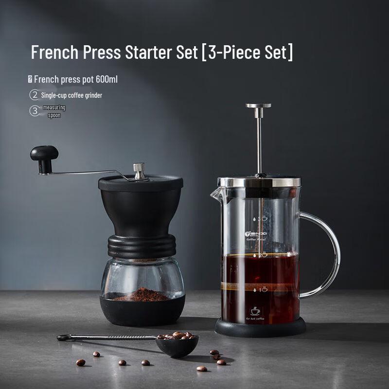 French Press Coffee Brewing Starter Kit 3-Piece Starter Kit
