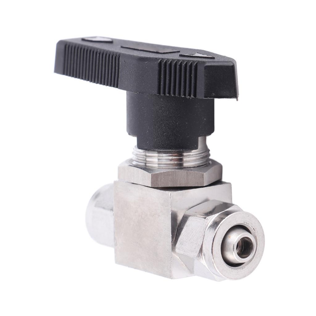 Straight In Ball Valve 304 Stainless Steel Quick Twisting Ball Valve for Water Air Pipe(8 X 6mm )