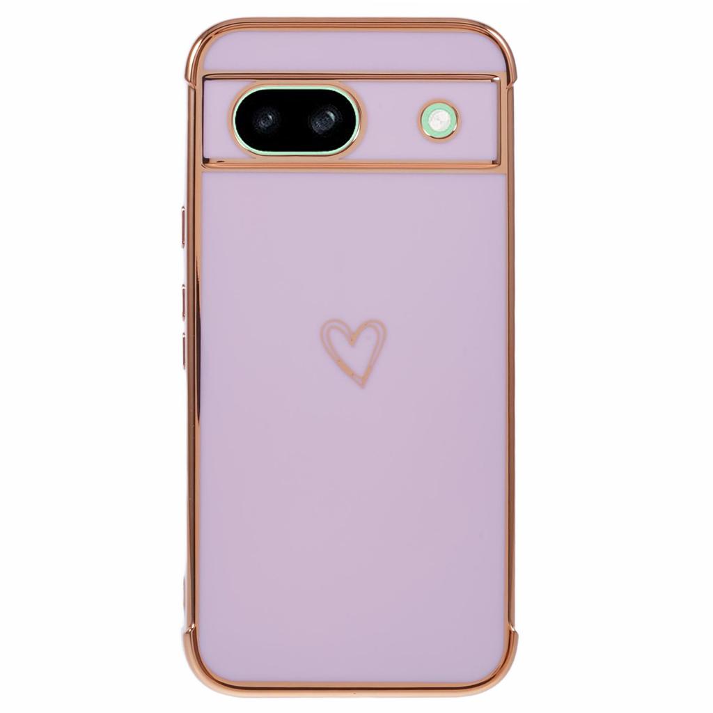 For Google Pixel 8a Case Love Heart TPU Shockproof Protective Phone Cover