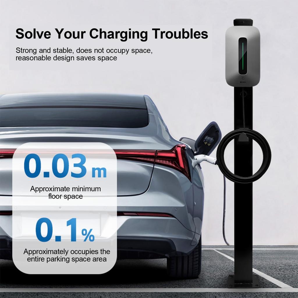 Robustní podstavec pro nabíječku EV, Venkovní stojan pro nabíječku, Nástěnný konektor