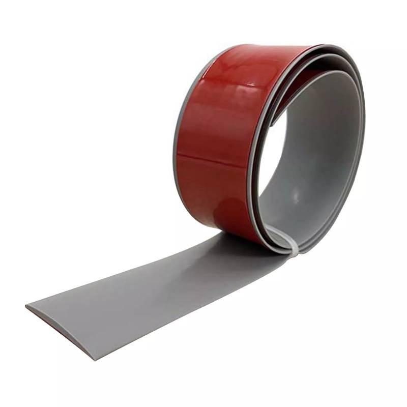 Durable Pvc Transition Strip For Seam Concealment Self Adhesive Design For Modern Home Decor In Bathrooms Living Rooms And Sports Areas