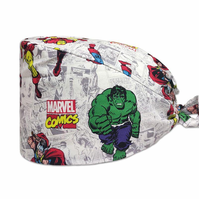 Women's Cotton Surgical Cap - Cartoon Print Nurse & Dentist Hat