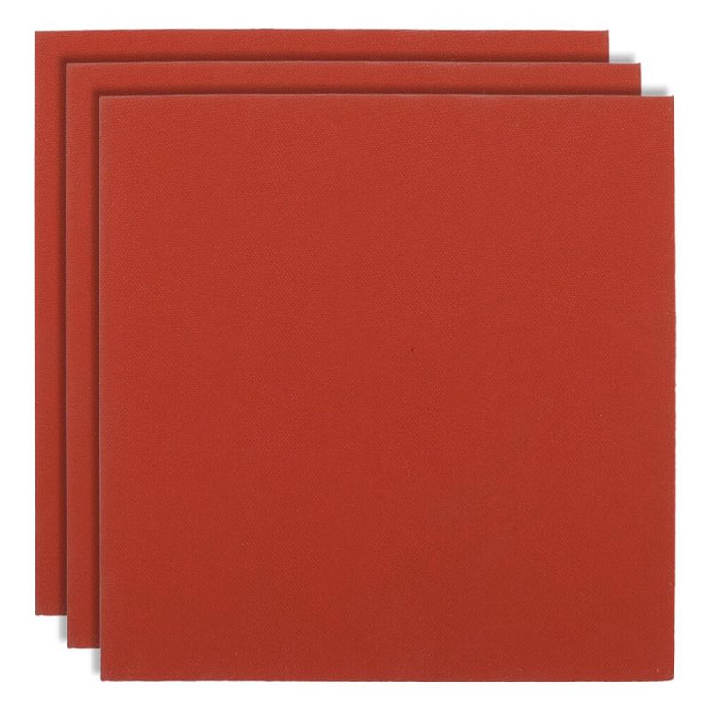 

AEE4-Silicone Heat Press Mat Pad, 3Pcs 15X15cm Silicone Pad For Heat Press Machine Flat Heat Transfers Press Replacement Pad
