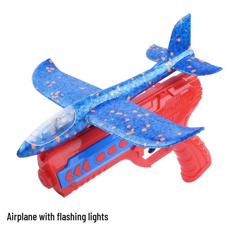 TikTok Trendy Children's Foam Airplane Launcher Toy - Hand-Throw Glider for Boys & Girls Outdoor Play