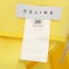 Celine Made In France Midi Length Pleated Skirt 36 Yellow Women Used