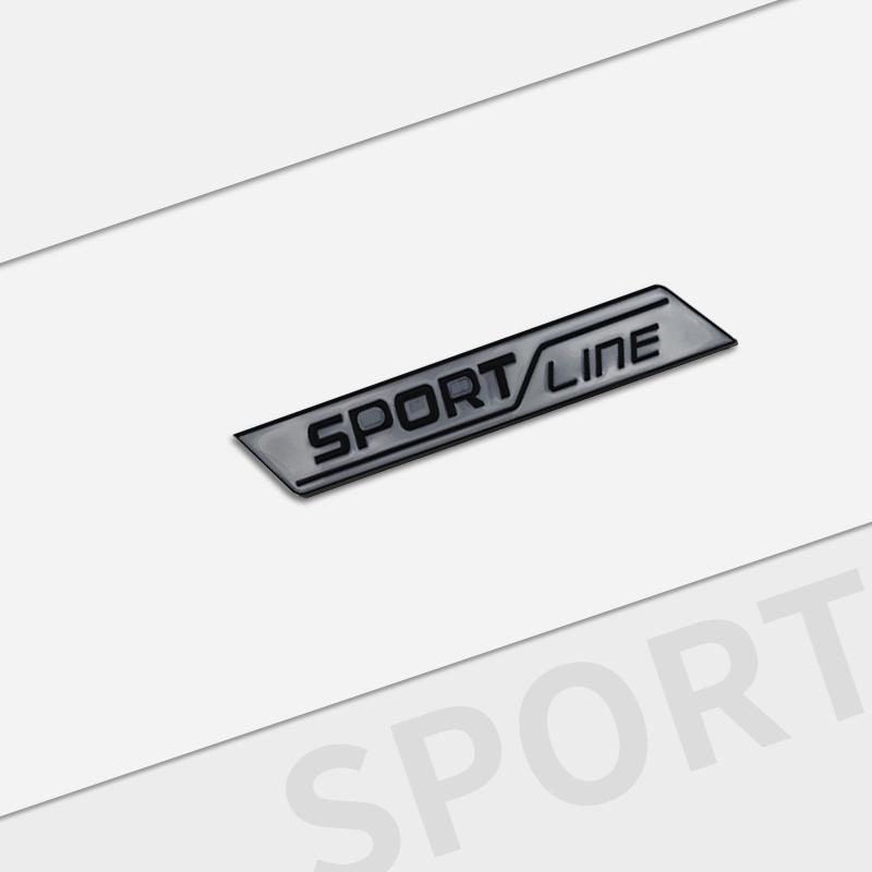 Cycr3 Auto Metal For Skoda Sportsline Grille Logo Fabia Rapid Octavia Superb KAMIQ KODIAQ Car Interior Badge Decals Trunk Sticker