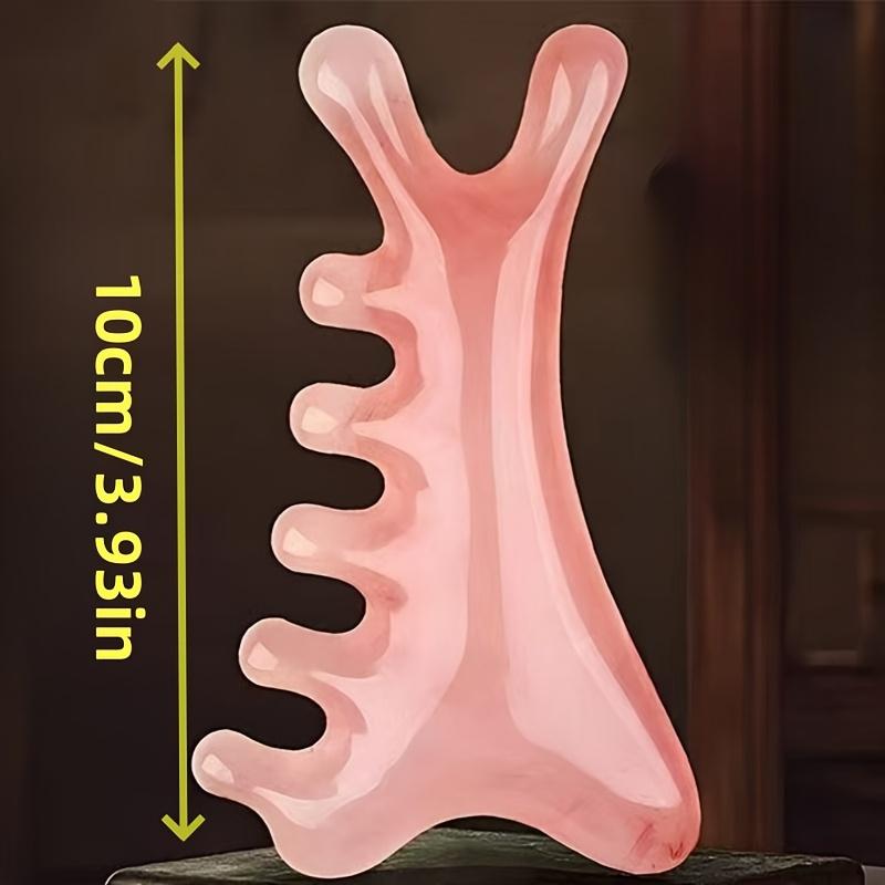 4-in-1 Resin Massage Tool For Scalp Eye Shoulder & Neck Massage Facial Massage Board Acupuncture Therapy Combs Body Relaxation