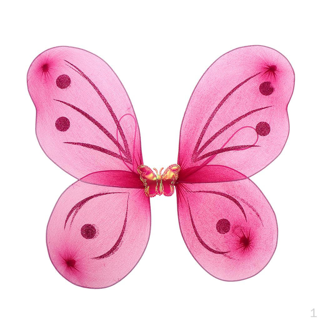 

Glitter Fairy Children Party Fancy Dress Up Photo Prop Яскраво-рожевий