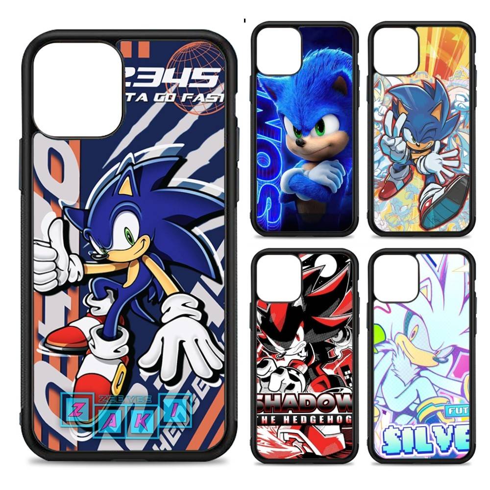 Game Sonic Movie Anime Phone Case For IPhone 17 Pro 16 Plus 16 Pro Max 15 14 13 12 11 PC+TPU Back Cover