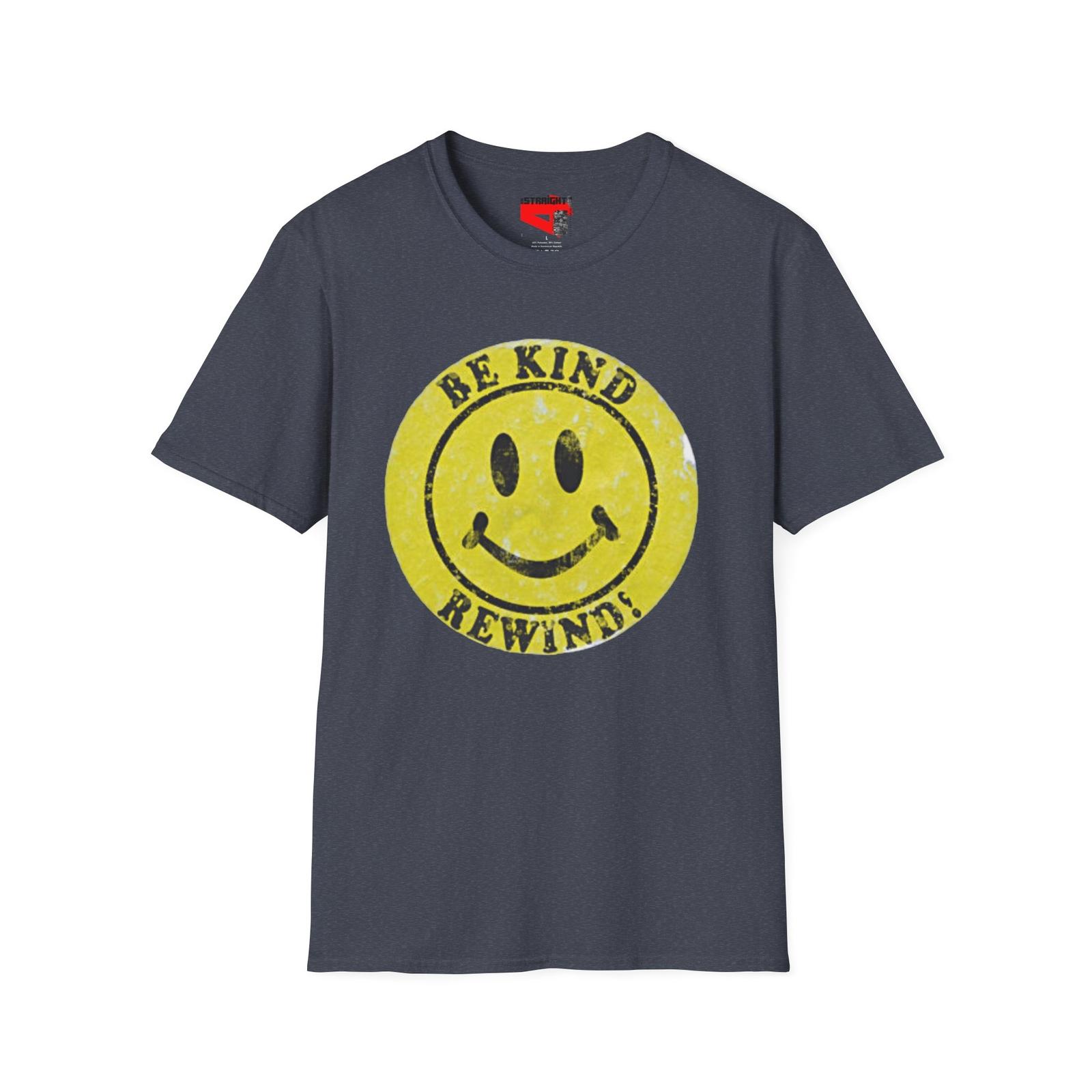 BE KIND REWIND 80s video tape rentals Unisex Softstyle T-Shirt XXL