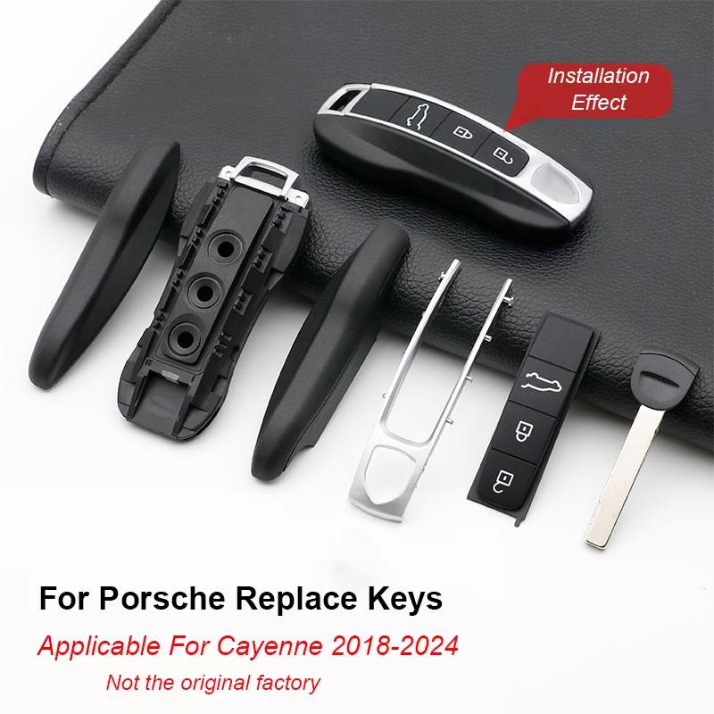 Für Porsche Cayenne Macan Panamera 718 Boxster 911 Auto Schlüsselhülle Gehäuse Fernbedienung Modifikation Ersatzeil Stellvertreter Fabrik