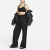 Nike Sportswear Phoenix Plush Solid Logo High Waist Wide Leg Fleece Knit Sweatpants Women Bottoms Black FN3622-010
