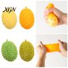 Durian Shape Stress Reliever Realistic Squeeze Toy Unbreakable Soft Fidget for Rubber Relief Cute Fruit-Shaped Decompression Gadget Kids Adults