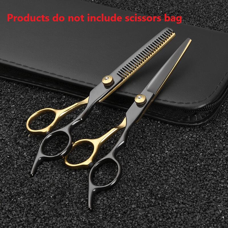 6.5 Inch Pet  Grooming Scissors Kit  Cat Hair Thinning Shear Pet Scissors Set Blackgold  Dog Scissors