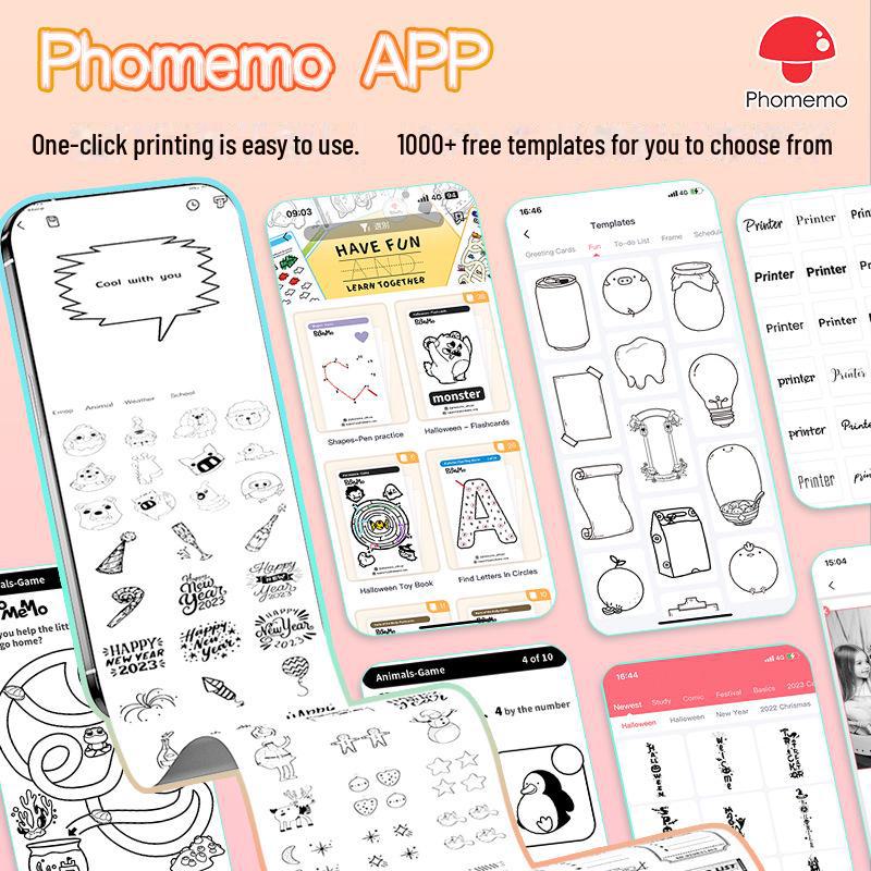 Phomemo M02X Bluetooth Portable Photo Printer - Compact, Wireless & Thermal Mobile Printing
