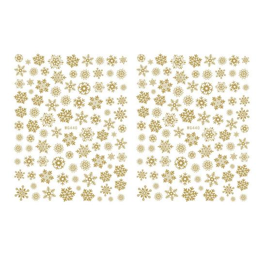 1/2Pcs Colorful Snowflake Nail Art Sticker Self-adhesive DIY Home Salon Winter Christmas Snowflake Women Fake Nail Decoration Decal