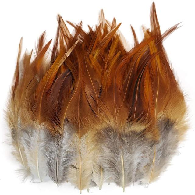 20pcs White Pheasant Feathers Diy Christmas Home Decoration Dream Catcher Chicken Plumes For Wedding Novelty Accessories Crafts