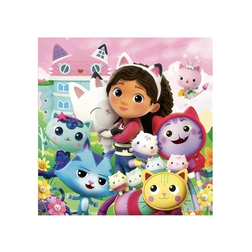 

Gabby Dollhouse Birthday Party Decorations Gabby Cat Cups Plates Napkins Balloons For Girls Birthday Favors Party Photo Booth 20PCS