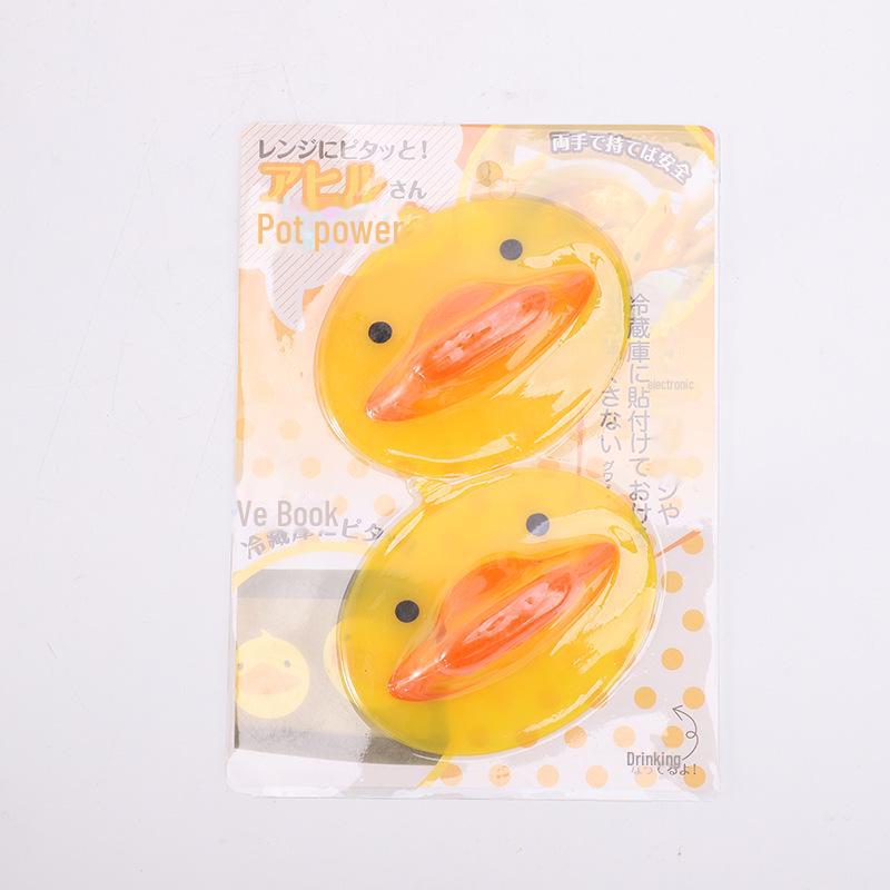 

Желтый утиный зажим против ожогов и изоляционная втулка Suction Card Packaging жёлтый