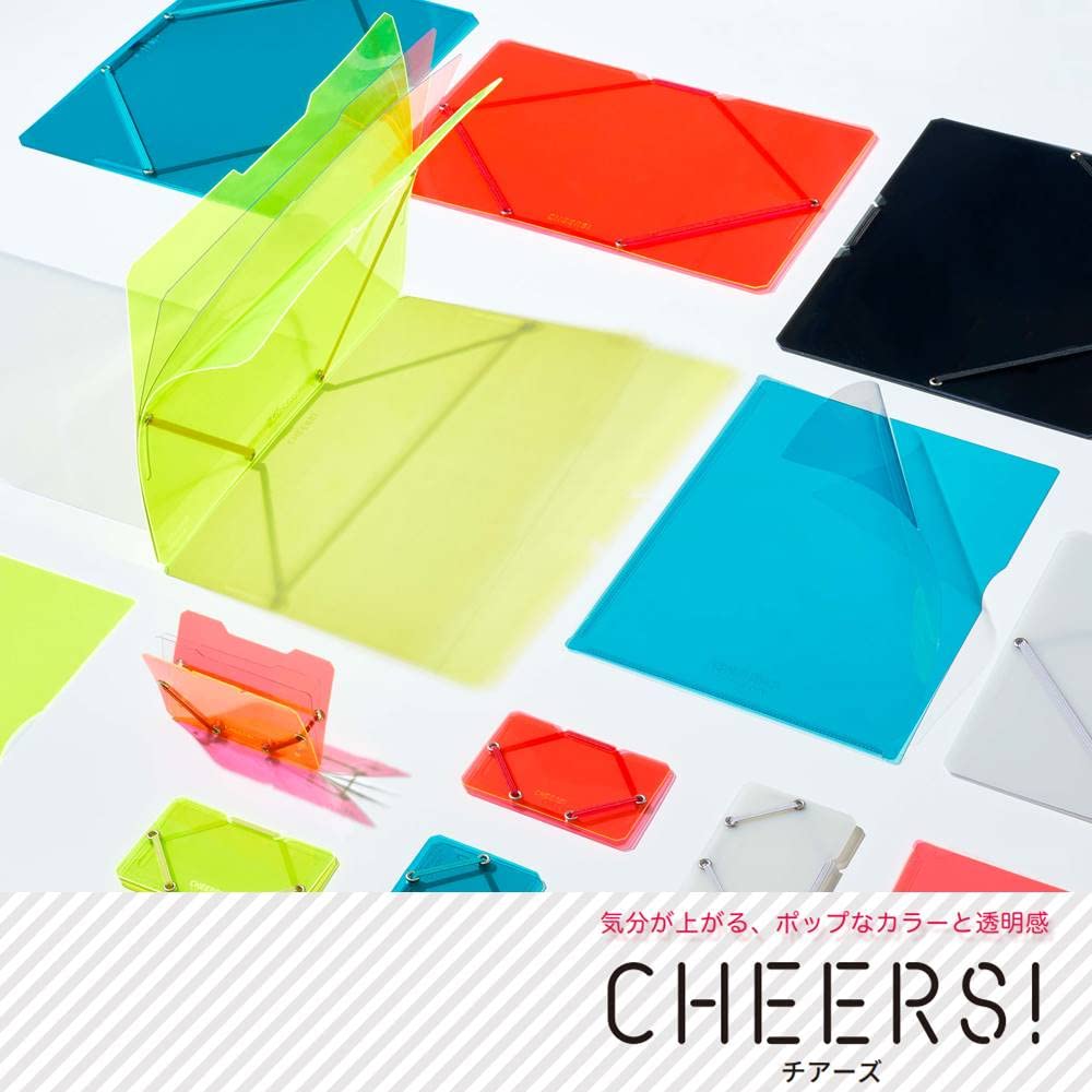 King Jim Card Milky Business Card Holds 60 CH2512T Holder, Cheers, White, Size, Cards,